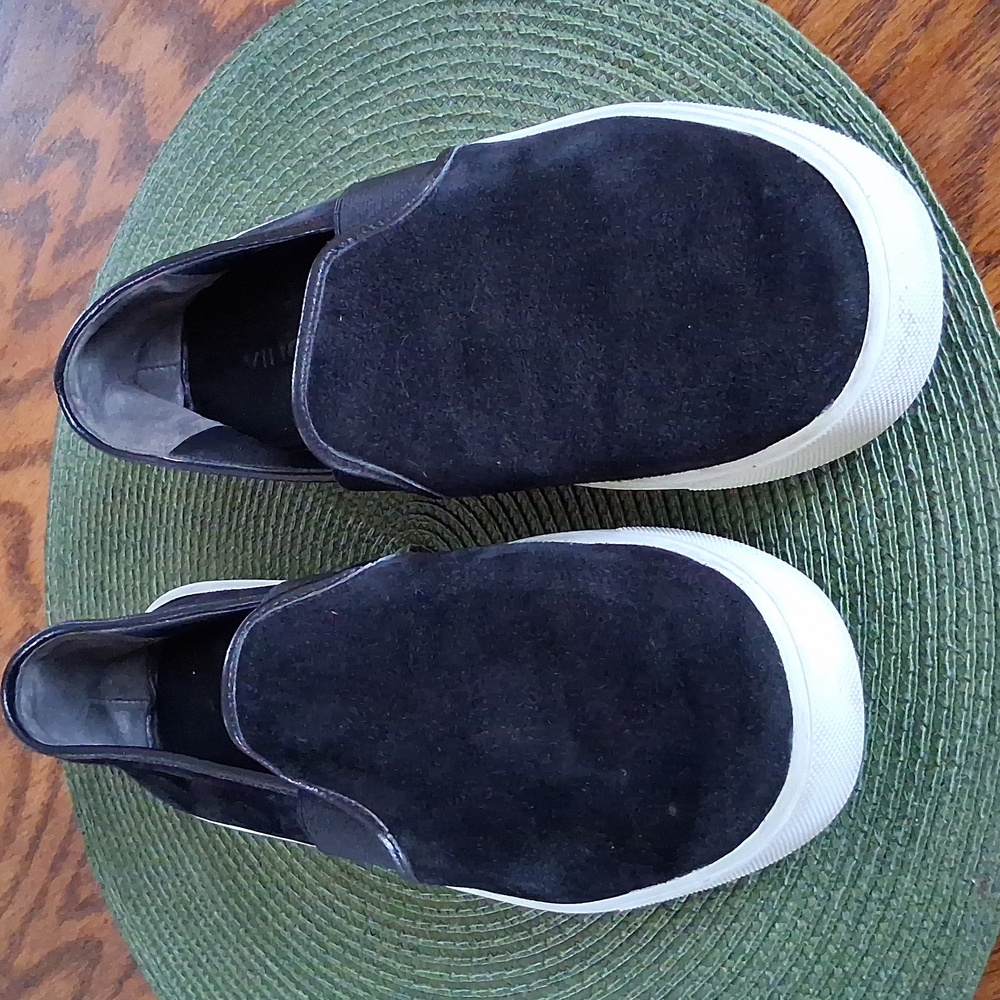 Vince Black Streetwear Skater Athleisure Casual Slip-On Sneakers Size 7.5 - Picture 9 of 9